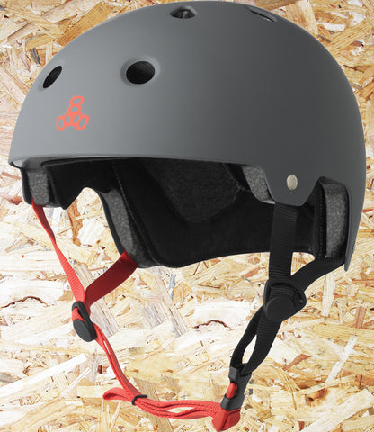 Triple 8, Dual Certified, Helmet, Matte, Gun, Level Skateboards, Brighton, Local Skate Shop, Independent, Skater owned and run, south coast, Level Skate Park.