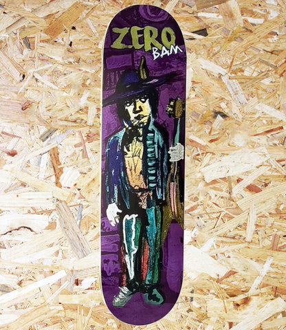 Zero, Bam, Music, Man, Blue, Deck, 8.5, Level Skateboards, Brighton, Local Skate Shop, Independent, Skater owned and run, south coast, Level Skate Park.