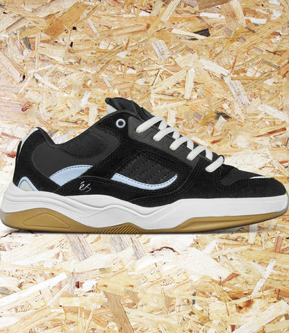 éS, TJ Rogers, skate shoes, Black,White,  Blue, Level Skateboards, Brighton, Local Skate Shop, Independent, Skater owned and run, south coast, Level Skate Park.