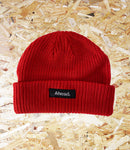 Ahead Trademark Fisherman Beanie - Red. Level Skateboards, Brighton, Local Skate Shop, Independent, Skater owned and run, south coast, Level Skate Park.