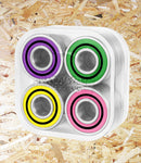 Bronson Speed Co. Bearings Alex Midler Pro G3 - Pink / Green / Purple / Yellow. Level Skateboards, Brighton, Local Skate Shop, Independent, Skater owned and run, south coast, Level Skate Park.