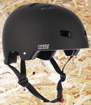 Bullet, Deluxe, Helmet, T35, Youth, 49-54cm, Matt Black, One size fits all, Bullet Youth Helmets, safety gear, Shell High density ABS injection moulded, EPS polystyrene foam Ventilation, 12 vent, cooling system, Inner padding, 3 piece, removable, washable Pads, Level Skateboards, Brighton, Skate Shop, Independent