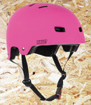 Bullet, Deluxe, Helmet, T35, Youth, 49-54cm, Matt Pink, One size fits all, Bullet Youth Helmets, safety gear, Shell High density ABS injection moulded, EPS polystyrene foam Ventilation, 12 vent, cooling system, Inner padding, 3 piece, removable, washable Pads, Level Skateboards, Brighton, Skate Shop, Independent