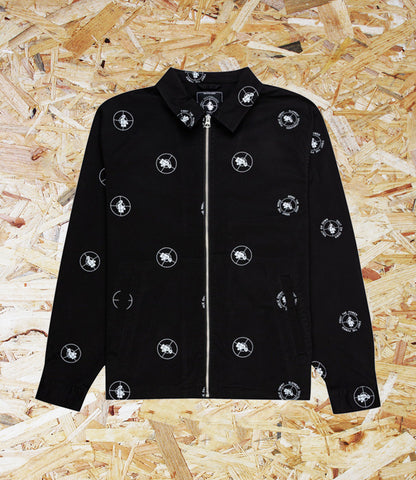 Element x Public Enemy, Polka, Zip-Up, Coach Jacket, Black. Level Skateboards, Brighton, Local Skate Shop, Independent, Skater owned and run, south coast, Level Skate Park.