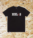 Helas, Tourist, Tee, Black. Level Skateboards, Brighton, Local Skate Shop, Independent, Skater owned and run, south coast, Level Skate Park.