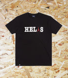 Helas, Tourist, Tee, Black. Level Skateboards, Brighton, Local Skate Shop, Independent, Skater owned and run, south coast, Level Skate Park.