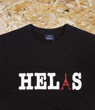 Helas, Tourist, Tee, Black. Level Skateboards, Brighton, Local Skate Shop, Independent, Skater owned and run, south coast, Level Skate Park.