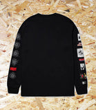 HUF x Spiderman Spidey Sense Long sleeve Tee - Black. Level Skateboards, Brighton, Local Skate Shop, Independent, Skater owned and run, south coast, Level Skate Park.