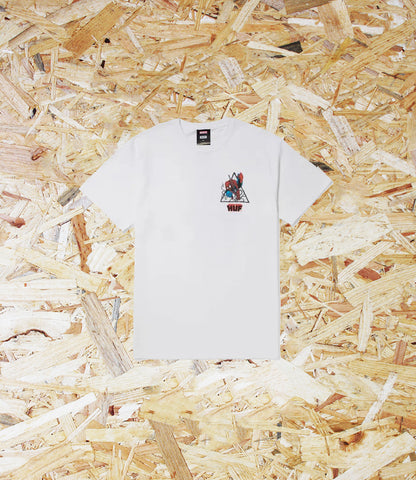 HUF x Spiderman, Thwip, Triangle, Tee. Level Skateboards, Brighton, Local Skate Shop, Independent, Skater owned and run, south coast, Level Skate Park.