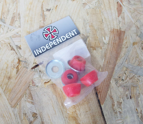 Independent Bushings Standard Soft 90A  Made with an Exclusive High-Rebound Formula that improves grind clearance and adjustability when used with the included washers.  Indy Trucks - #1 Choice of Professional Skateboarders Since 1978, Level Skatebards, Skate Shop, Brighton