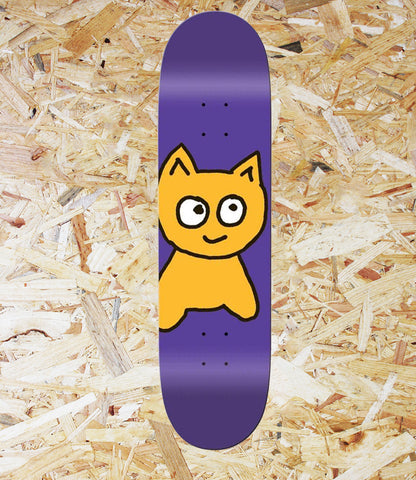Meow, Big Cat, Deck, Purple, 7.75". Level Skateboards, Brighton, Local Skate Shop, Independent, Skater owned and run, south coast, Level Skate Park.
