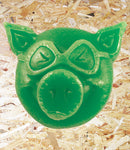 Pig Head Skateboard Wax - Green. Level Skateboards, Brighton, Local Skate Shop, Independent, Skater owned and run, south coast, Level Skate Park.