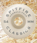 Spitfire Formula Four Wheels Classics 101DU Silver - 54 MM  Spitfire is the World's #1 urethane for a reason... Performance. Only the most advanced formulas and compounds are used for all wheels. Spitfire achieve the highest levels in tolerance and true speed.  Often imitated and never duplicated.  Spitfire wheels are the standard by which all skateboard wheels are measured.  RIDE THE FIRE, Level Skateboards, Local Skate Shop, Independent, Brighton