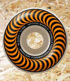 Spitfire Formula Four Wheels Classics 99DU Orange - 53 MM  Spitfire is the World's #1 urethane for a reason... Performance. Only the most advanced formulas and compounds are used for all wheels. Spitfire achieve the highest levels in tolerance and true speed.  Often imitated and never duplicated.  Spitfire wheels are the standard by which all skateboard wheels are measured.  RIDE THE FIRE, Level Skateboards, Inependent, Local Skate Shop