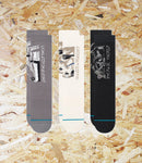 Stance, Trilogy Crew 3 pack, socks. Level Skateboards, Brighton, Local Skate Shop, Independent, Skater owned and run, south coast, Level Skate Park.