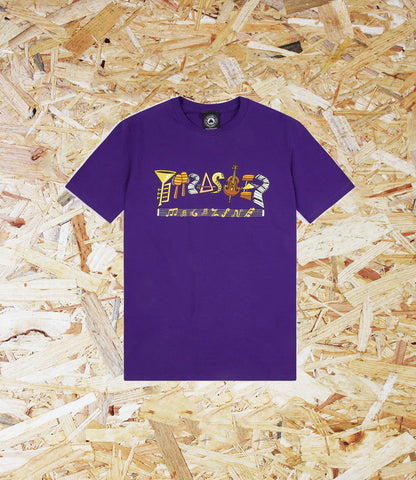 Thrasher, Fillmore, Logo, Tee, Purple. Level Skateboards, Brighton, Local Skate Shop, Independent, Skater owned and run, south coast, Level Skate Park.