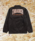 Thrasher x Huf, Split, Coaches, Jacket.Level Skateboards, Brighton, Local Skate Shop, Independent, Skater owned and run, south coast, Level Skate Park.