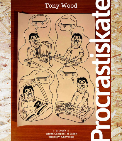 Procastiskate Book, By Tony Wood. Level Skateboards, Brighton, Local Skate Shop, Independent, Skater owned and run, south coast, Level Skate Park.